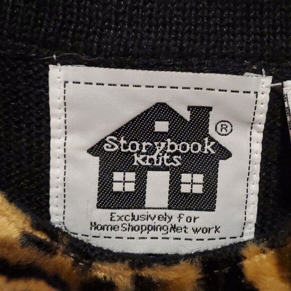 Storybook Knits For HSN Sleeveless Knit Sweater in Black L NEW - Picture 5 of 7